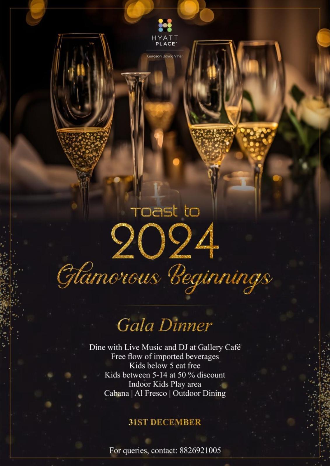 Hyatt Place Gurgaon Udyog Vihar Esterno foto New Year's Eve Gala Dinner at Gallery Cafe